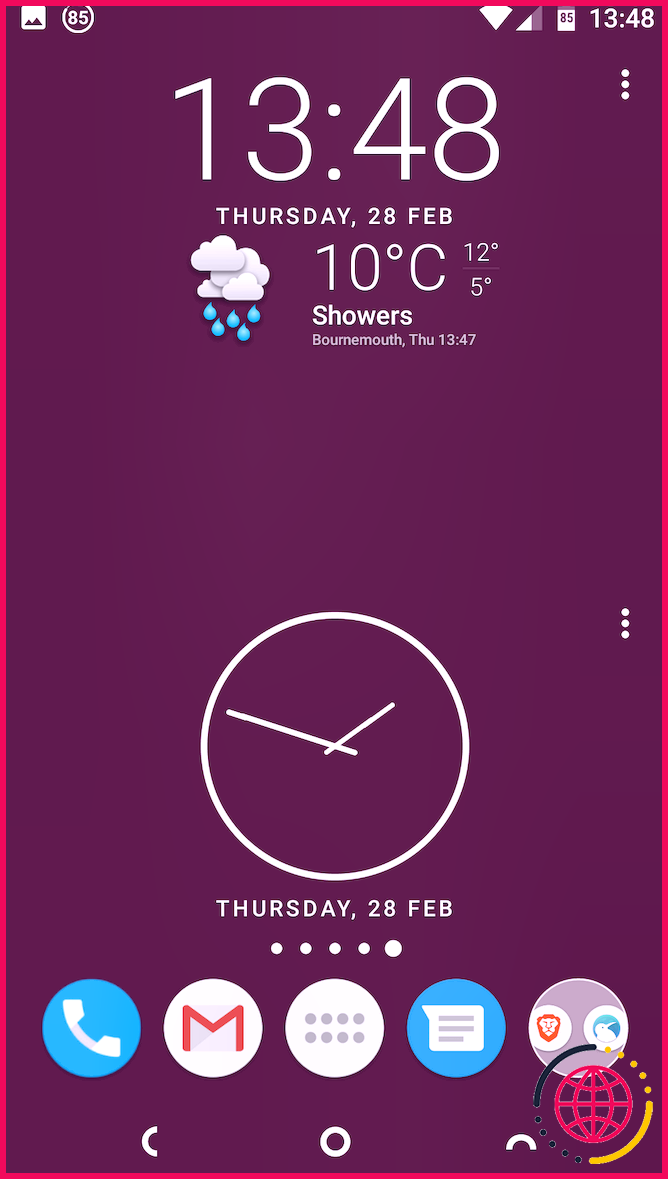 meilleur widget d'horloge Android 1