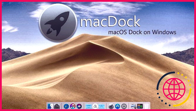 thème de bureau macDock pour Windows 10