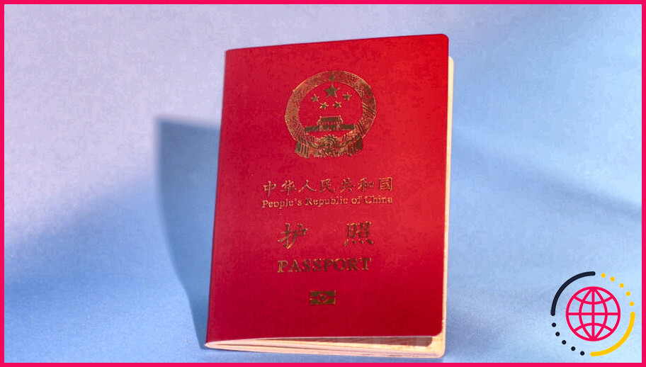 Combien coûte le renouvellement d'un passeport chinois ?
