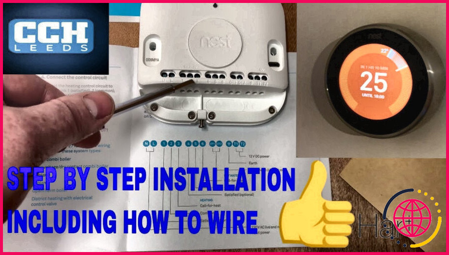 Comment connecter un thermostat nest à votre chaudière ?
