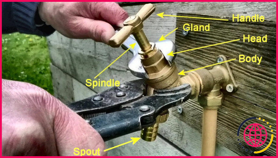 Comment démonter une poignée de robinet extérieure ?