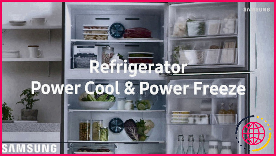 Comment désactiver le blocage de l'alimentation d'un réfrigérateur samsung ?