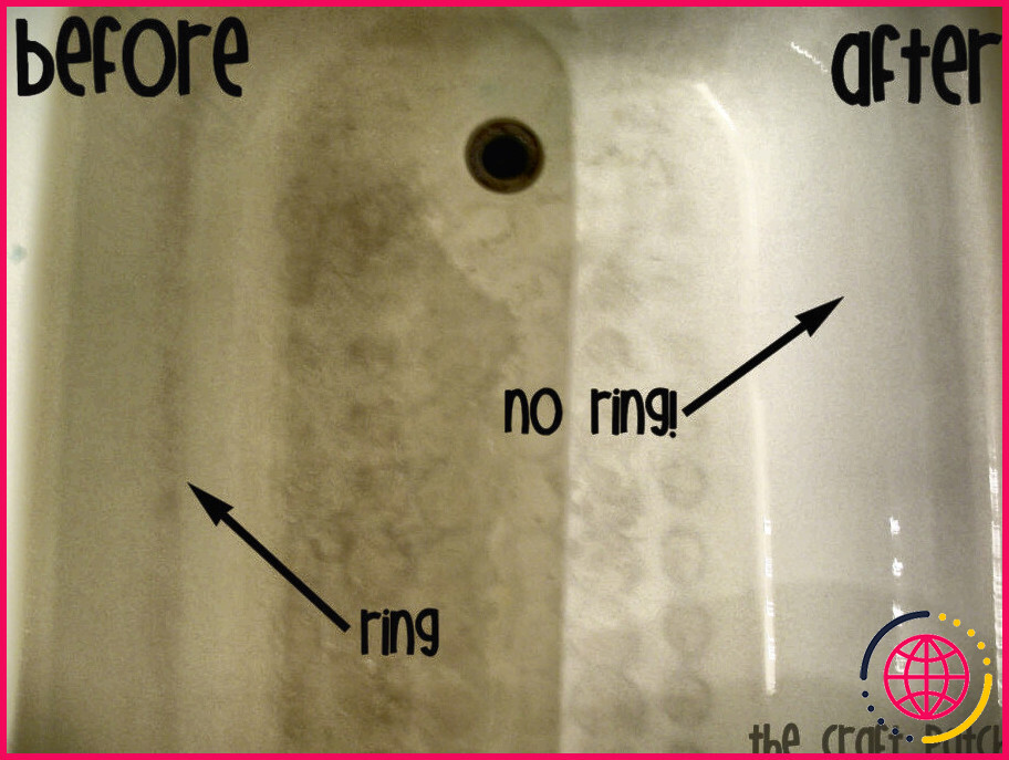 Comment éliminer les résidus de savon d'une baignoire en plastique ?
