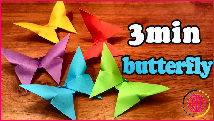 Comment réaliser un papillon en origami étape par étape ?
