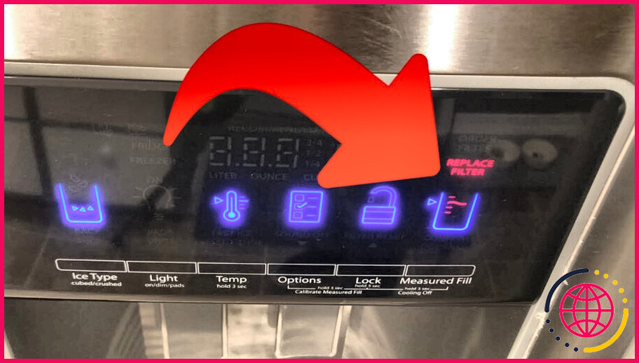 Comment réinitialiser le panneau de commande de mon réfrigérateur whirlpool ?
