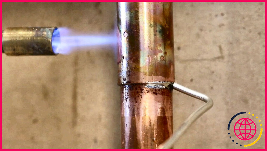 Comment transpirer verticalement des tuyaux en cuivre ?
