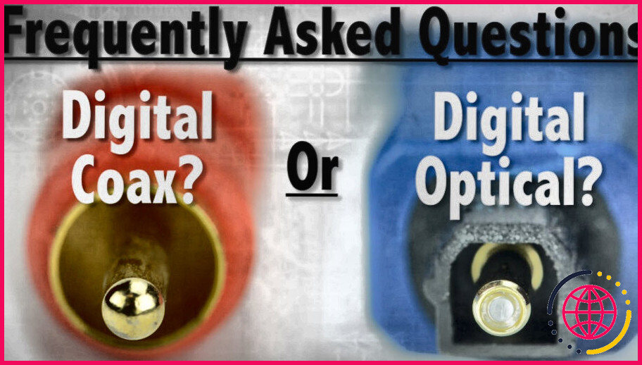 Le coaxial numérique est-il différent du rca ?
