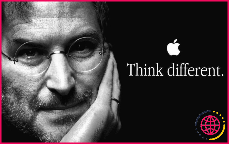 Pourquoi le slogan d'apple think different ?

