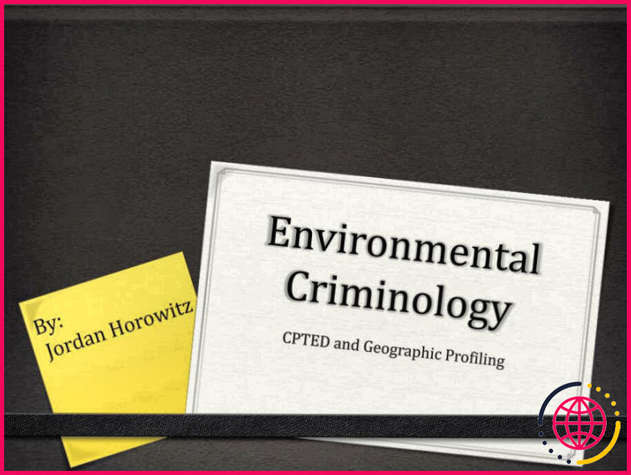 Que fait un criminologue de l'environnement ?
