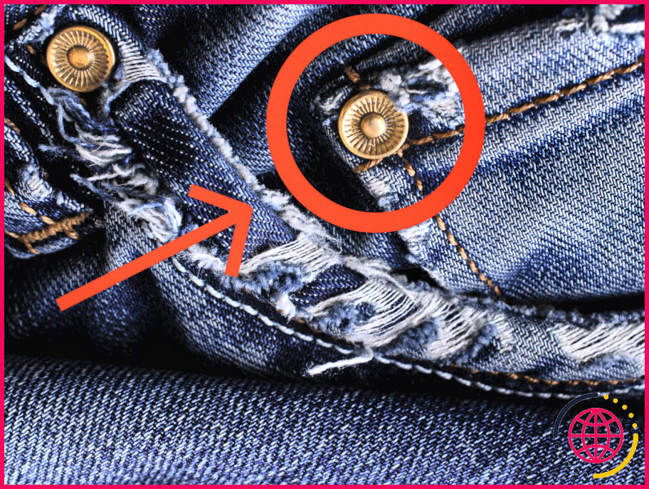Que sont les boutons-pression sur les jeans ?
