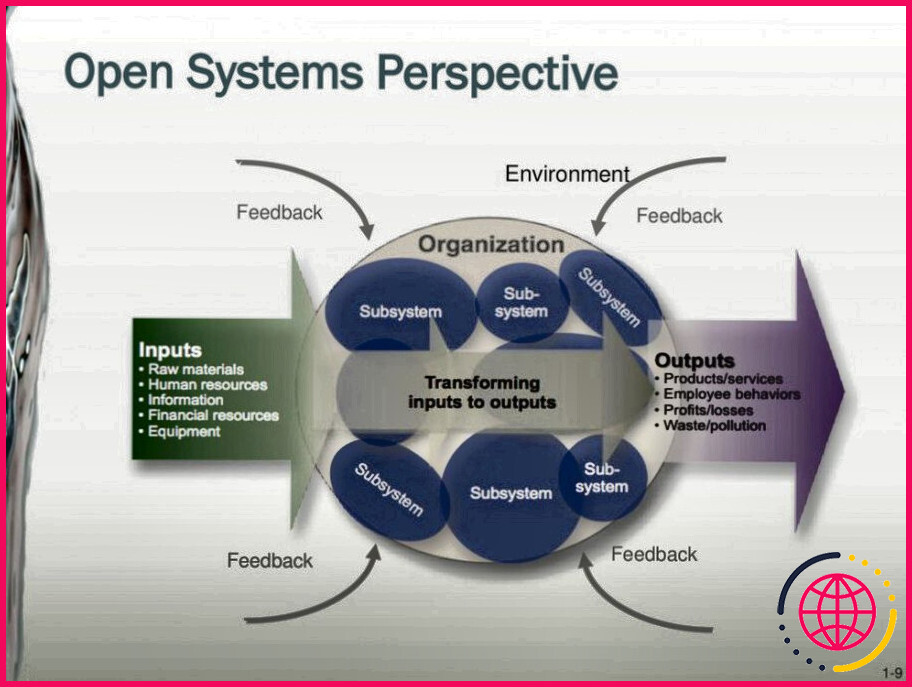 Que sont les systèmes ouverts dans une organisation ?
