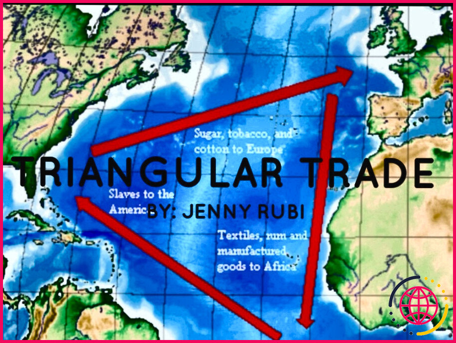 Quel est le lien entre la traite des esclaves et le commerce triangulaire ?

