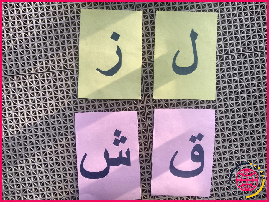 Quelle est la lettre k en arabe ?
