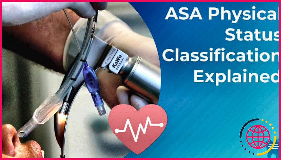 Qu'est-ce que la classification asa en anesthésie ?
