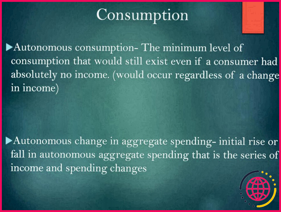 Qu'est-ce que la consommation agrégée ?
