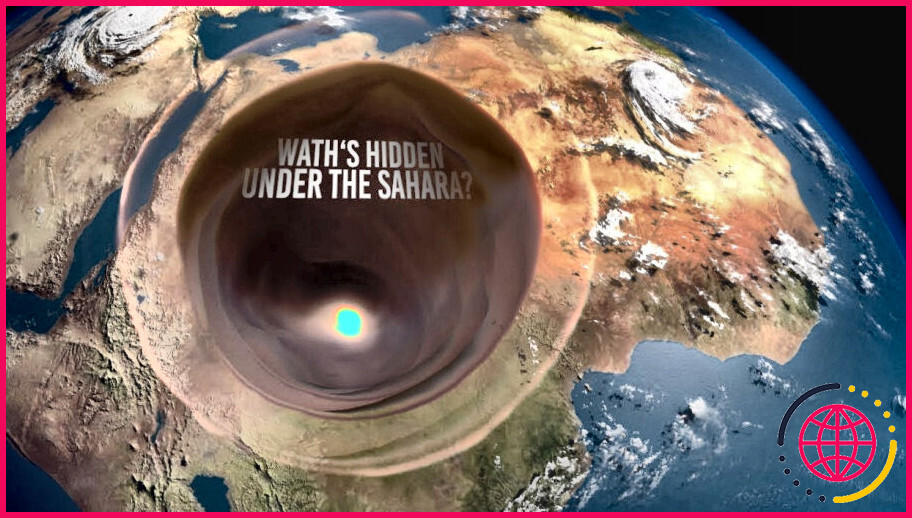 Qu'y a-t-il sous le désert du sahara ?
