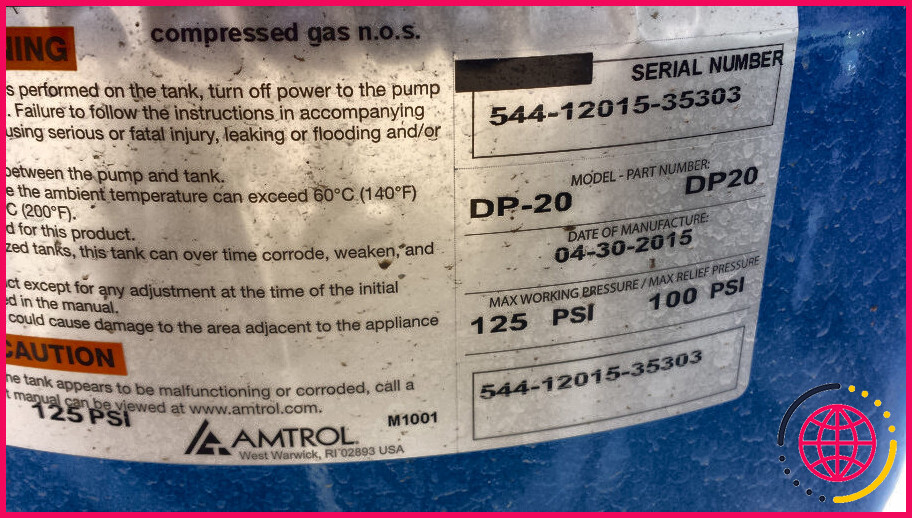 À quel psi devrait être un réservoir de pression de puits ?
