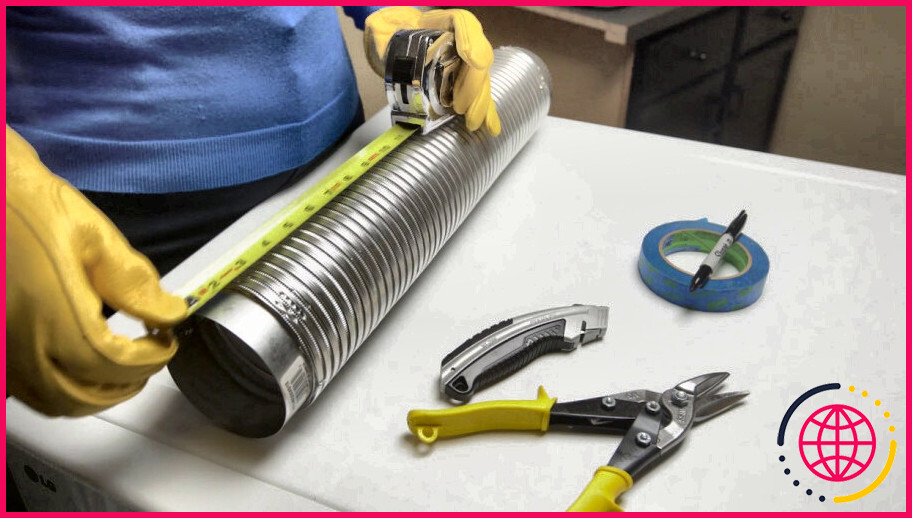 Comment couper un conduit flexible de sécheuse ?

