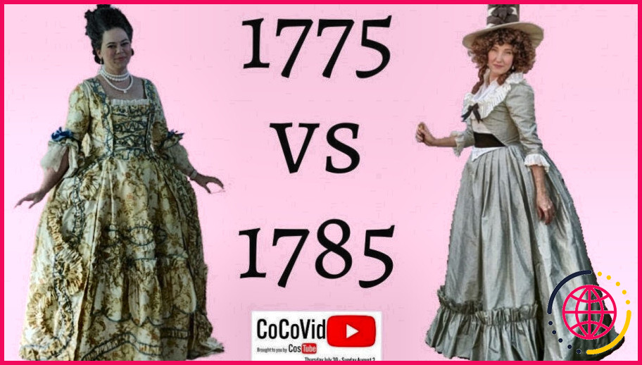 Comment les gens s'habillaient-ils en 1775 ?
