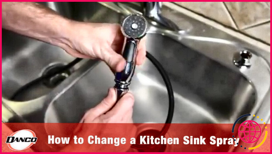 Comment réparer un pulvérisateur d'évier de cuisine qui fuit ?
