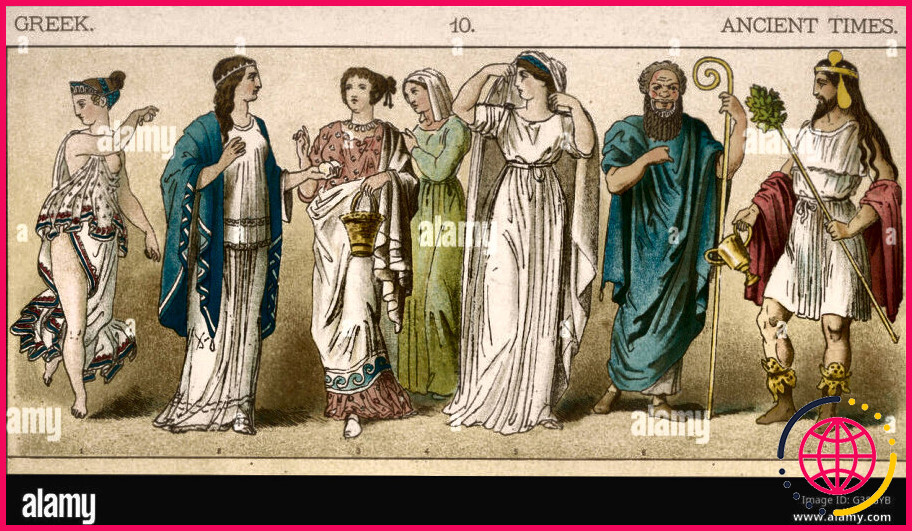 Que portaient les filles dans la grèce antique ?
