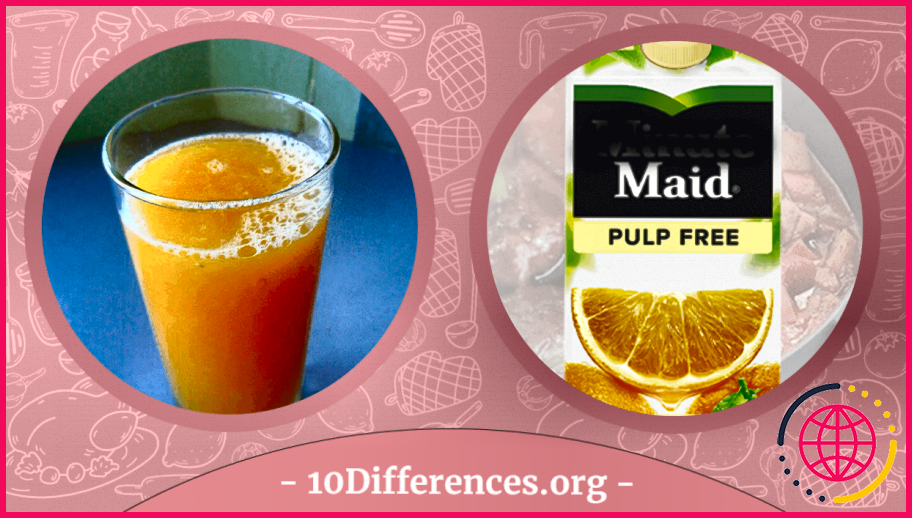 Quel est le jus d'orange le plus sain avec ou sans pulpe ?
