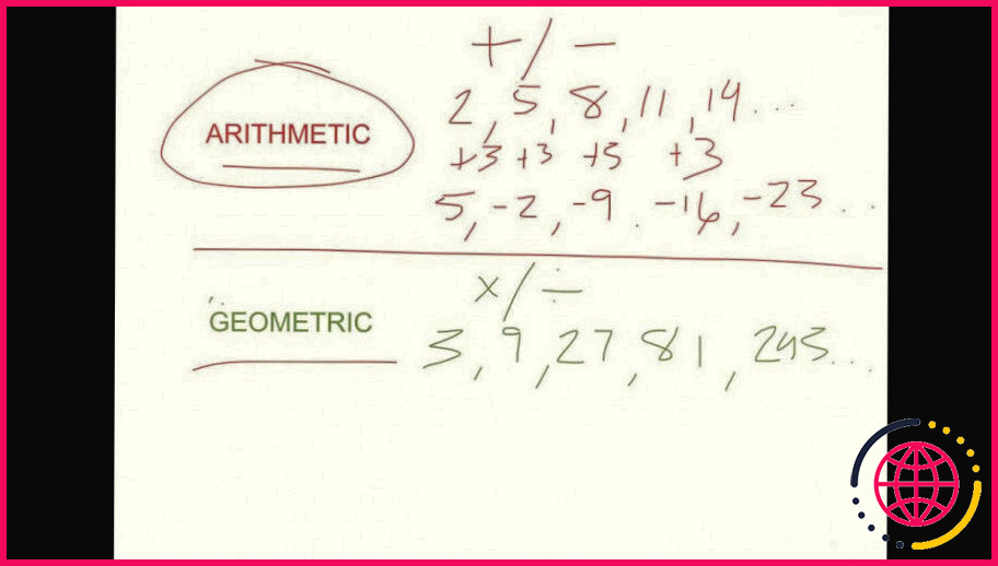 Quelle est la différence entre arithmétique et géométrique ?
