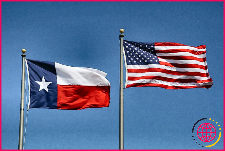 Quels sont les cinq drapeaux du texas ?
