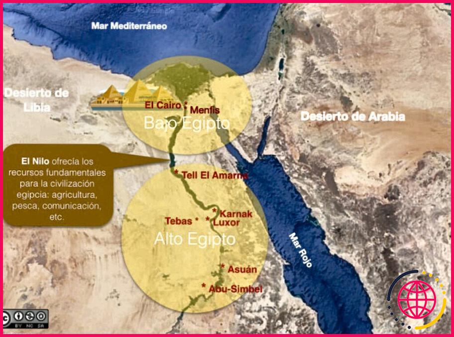 Quels sont les fleuves qui traversent l'Égypte et la mésopotamie ?
