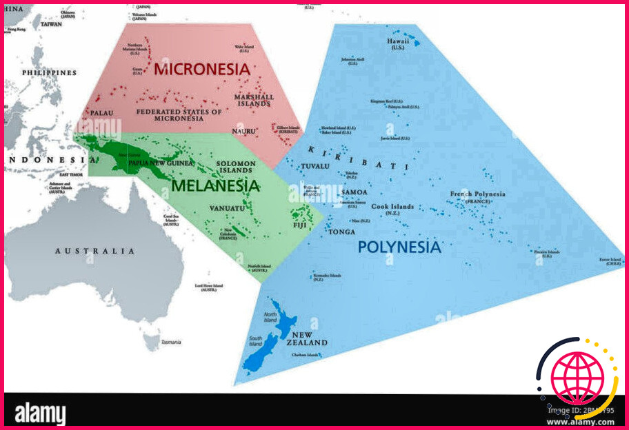 Quels sont les pays de la mélanésie ?
