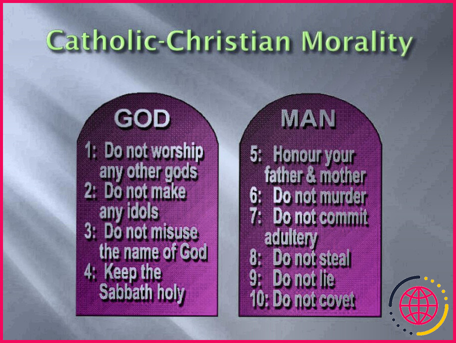 Qu'est-ce que la morale chrétienne ?

