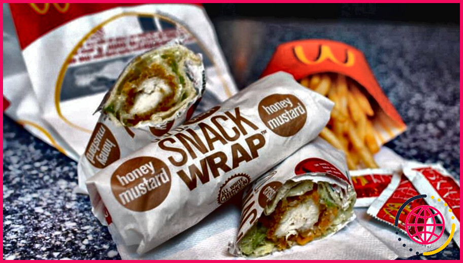 À combien s'élève le repas du wrap snack chez mcdonald's ?
