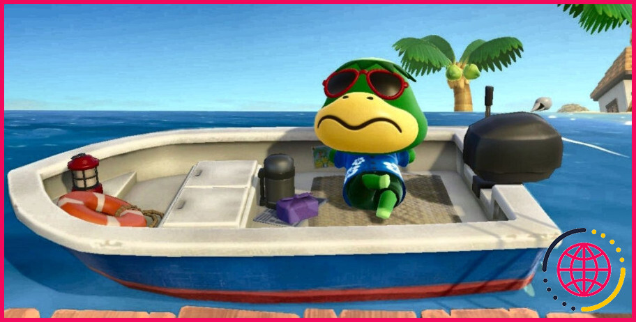 A qui appartient le bateau dans Animal Crossing ?