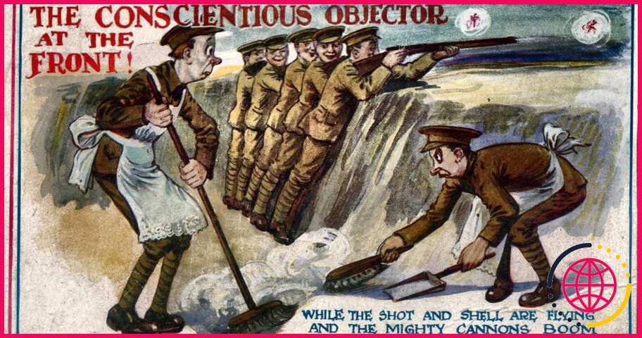Qu'est-il arrivé aux objecteurs de conscience pendant la première guerre mondiale ?