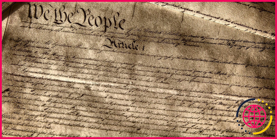 A une constitution non écrite ?