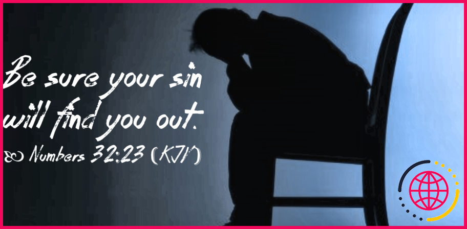 Où dans la bible l'inquiétude est-elle un péché ?